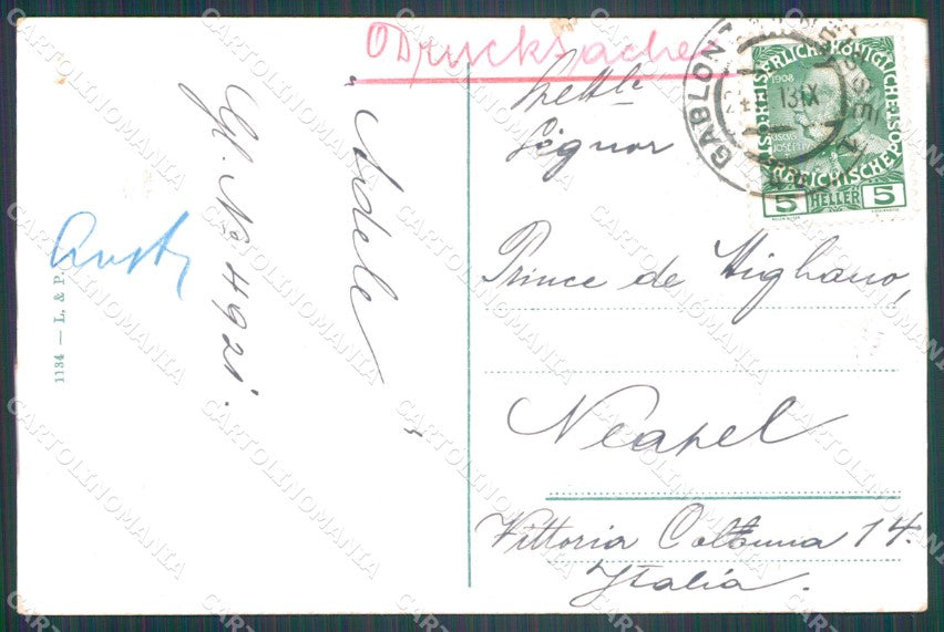 Czech Republic Jablonec nad Nisou Gablonz TEARED AK ansichtskarten XC8885 – retro
