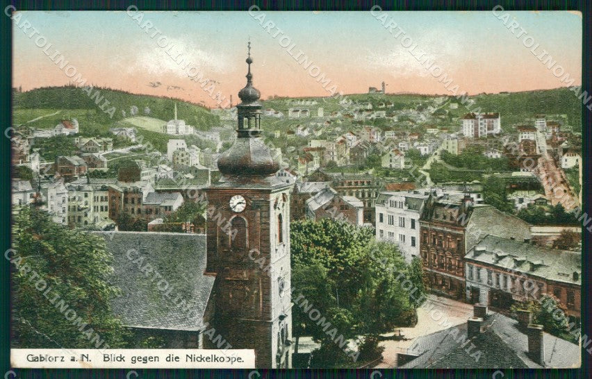 Czech Republic Jablonec nad Nisou Gablonz CORNER CREASED ansichtskarten XC8892 – fronte