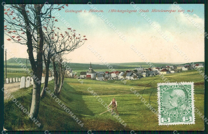 Czech Republic Bozi Dar Gottesgab AK ansichtskarten XC8940 – fronte
