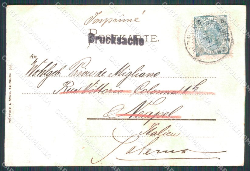 Osterreich Salzburg Bad Gastein CREASED AK ansichtskarten XC8941 – retro