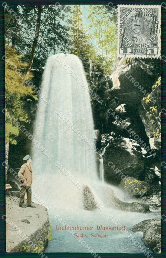 Deutschland Sachsen Kirnitzschtal Lichtenhainer Wasserfall ansichtskarten XC8984 – fronte