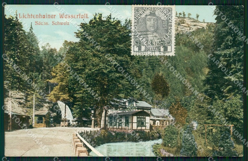 Deutschland Sachsen Kirnitzschtal Lichtenhainer Wasserfall ansichtskarten XC8985 – fronte