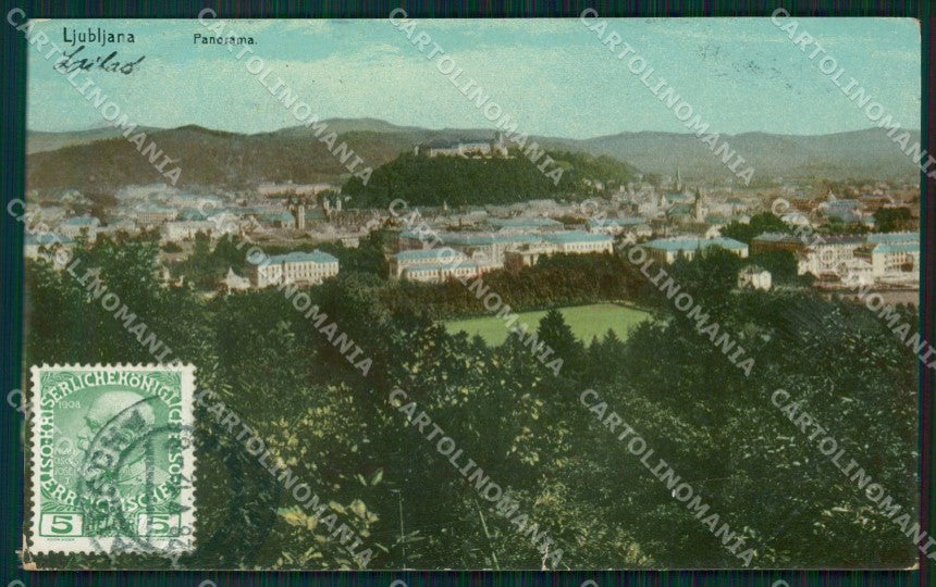 Slowenien Slovenia Ljubljana Lubiana TEARED AK ansichtskarten XC8989 – fronte
