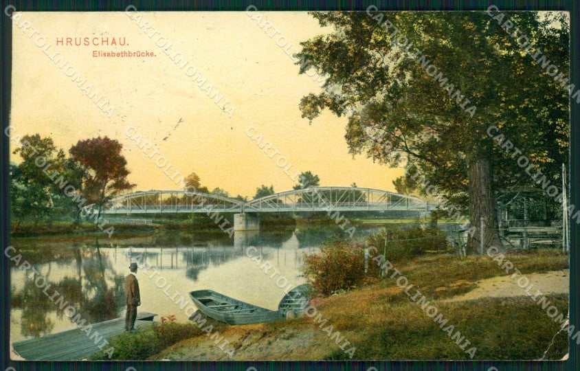 Czech Republic Ostrava Hrusov Hruschau CORNER CREASED AK ansichtskarten XC9013 – fronte