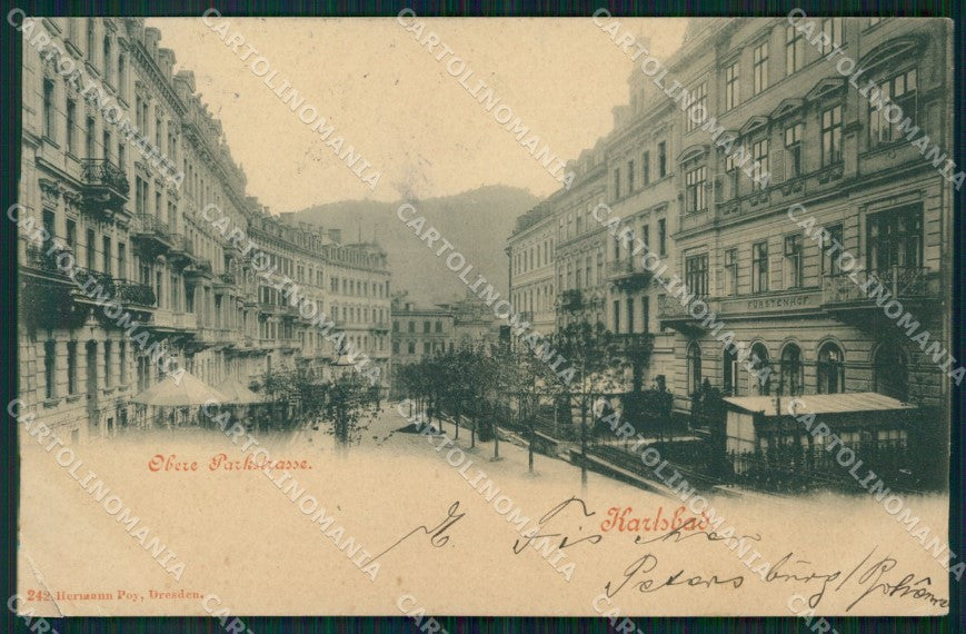 Czech Republic Karlovy Vary Karlsbad BROKEN CORNERAK ansichtskarten XC9033 – fronte