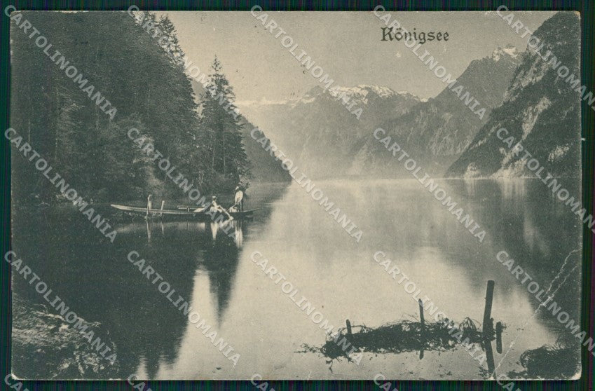Deutschland Bayern Konigssee CORNERS CREASED AK ansichtskarten XC9081 – fronte