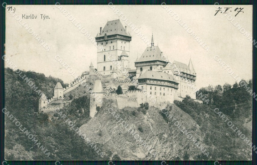 Czech Republic Prag Karluv Tyn Burg Karlstejn AK ansichtskarten XC9083 – fronte