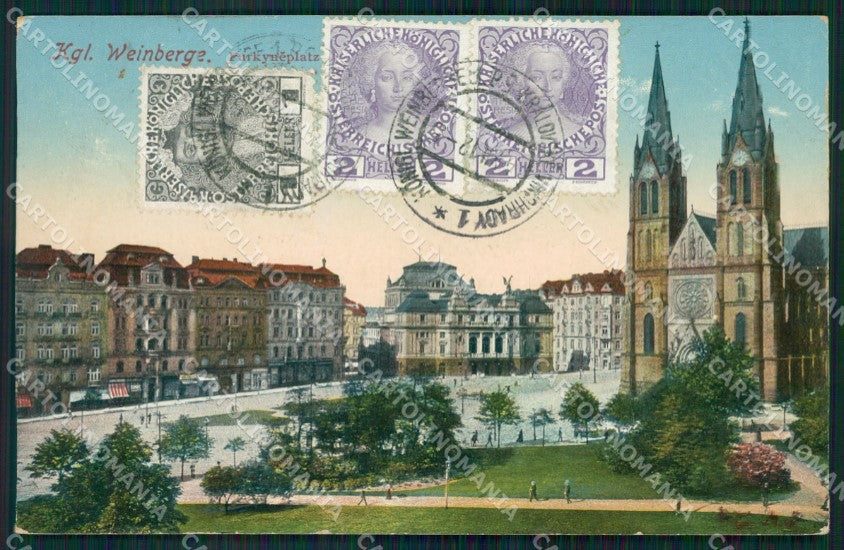 Czech Republic Prag Vinohrady Konigliche Weinberge ansichtskarten XC9088 – fronte