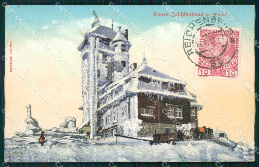Czech Republic Liberec Reichenberg Jeschkenhaus WRINKLES ansichtskarten XC9152 – fronte