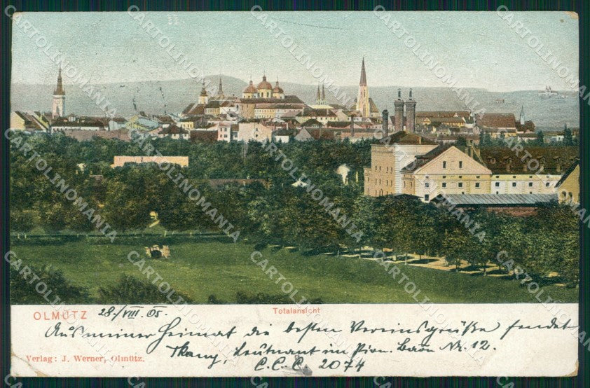 Czech Republic Olomouc Olmutz CORNER CREASED AK ansichtskarten XC9164 – fronte