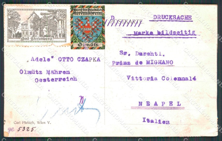 Czech Republic Olomouc Olmutz REPLACED BACK AK ansichtskarten XC9166 – retro