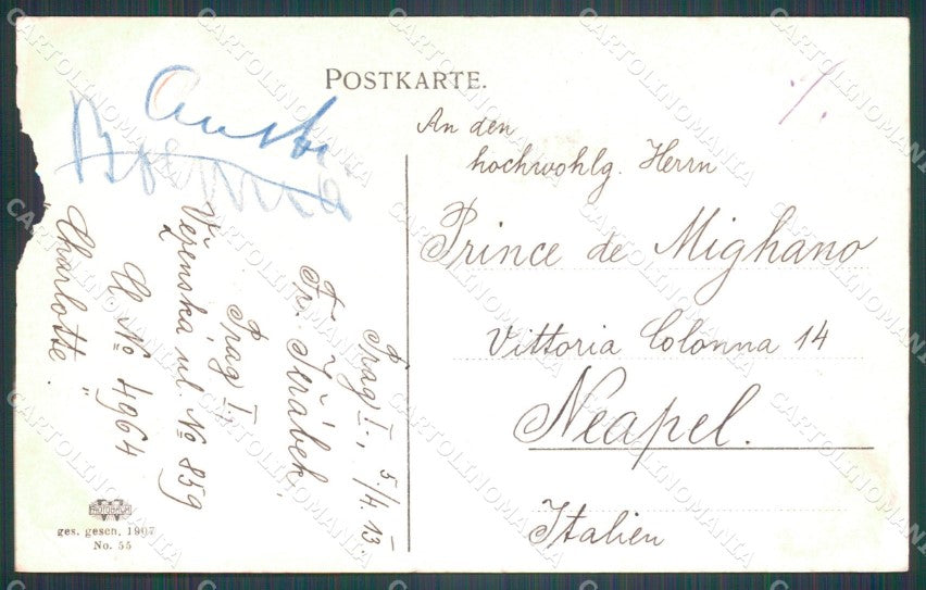 Czech Republic Praha Prag ABRADED AK ansichtskarten XC9196 – retro