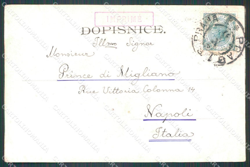 Czech Republic Praha Prag CREASED AK ansichtskarten XC9197 – retro