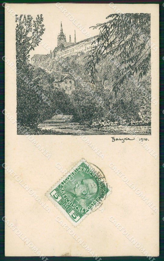 Czech Republic Praha Prag Garten AK ansichtskarten XC9200 – fronte