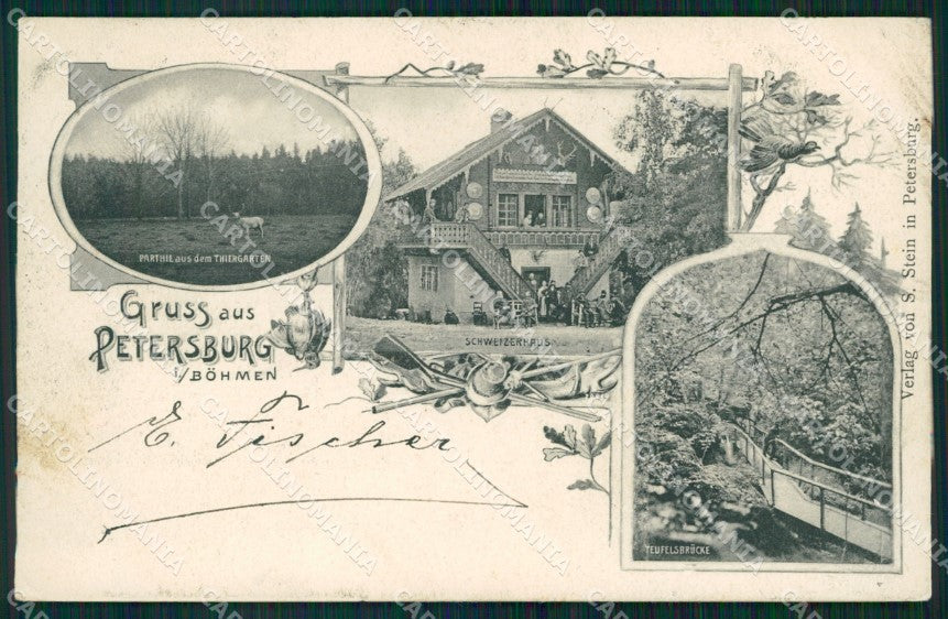 Czech Republic Petrohrad Schloss Petersburg Gruss AK ansichtskarten XC9216 – fronte