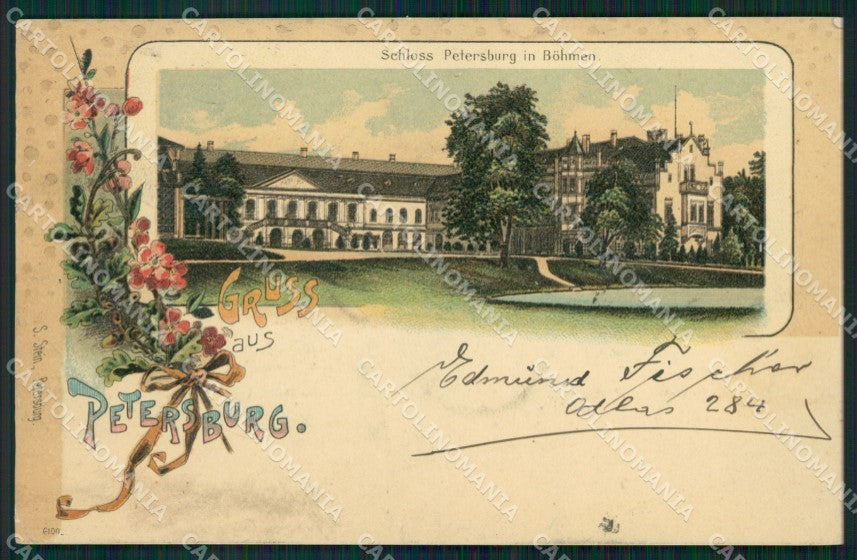 Czech Republic Petrohrad Schloss Petersburg Gruss AK ansichtskarten XC9217 – fronte
