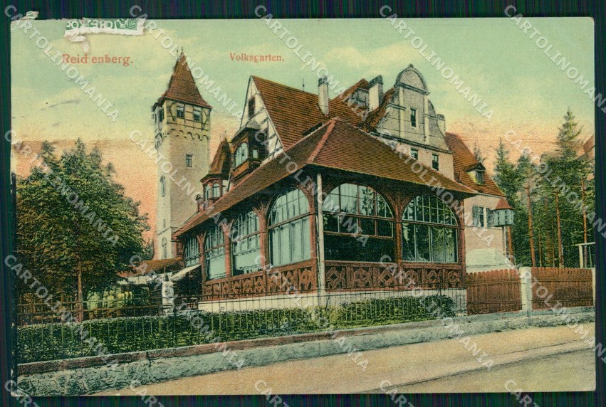 Czech Republic Liberec Reichenberg Volksgarten AK ansichtskarten XC9237 – fronte