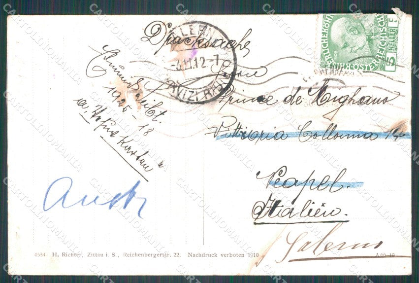 Czech Republic Liberec Reichenberg Volksgarten AK ansichtskarten XC9237 – retro
