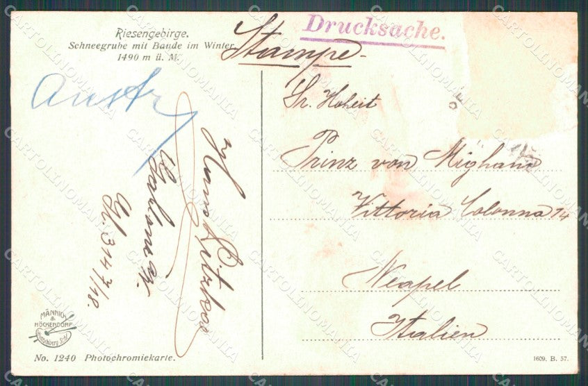 Czech Republic Riesengebirge ABRADED AK ansichtskarten XC9245 – retro