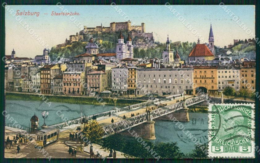 Osterreich Salzburg Staatsbrucke AK ansichtskarten XC9264 – fronte