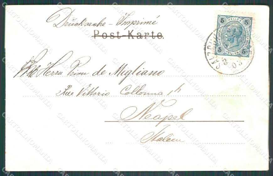 Osterreich Salzburg Schloss Hellbrunn TEARED AK ansichtskarten XC9292 – retro