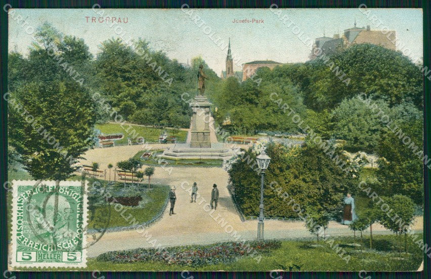 Czech Republic Opava Troppau Josefs Park AK ansichtskarten XC9320 – fronte