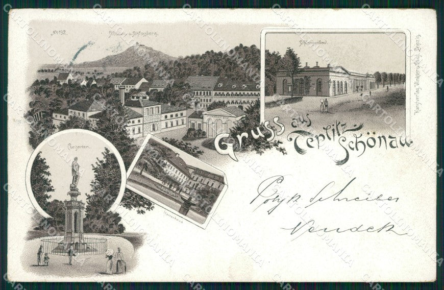 Czech Republic Teplice Teplitz Schonau Gruss AK ansichtskarten XC9354 – fronte