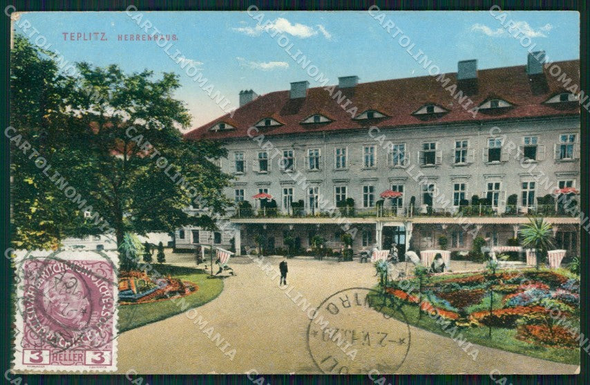 Czech Republic Teplice Teplitz Schonau Herrenhaus AK ansichtskarten XC9357 – fronte