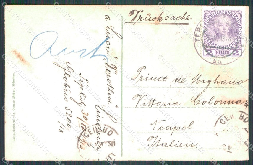 Czech Republic Teplice Teplitz Schonau Herrenhaus AK ansichtskarten XC9357 – retro