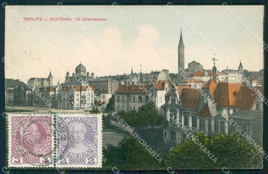 Czech Republic Teplice Teplitz Schonau Uherrstrasse AK ansichtskarten XC9358 – fronte