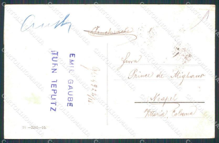 Czech Republic Teplice Teplitz Schonau Theater Cafe AK ansichtskarten XC9367 – retro
