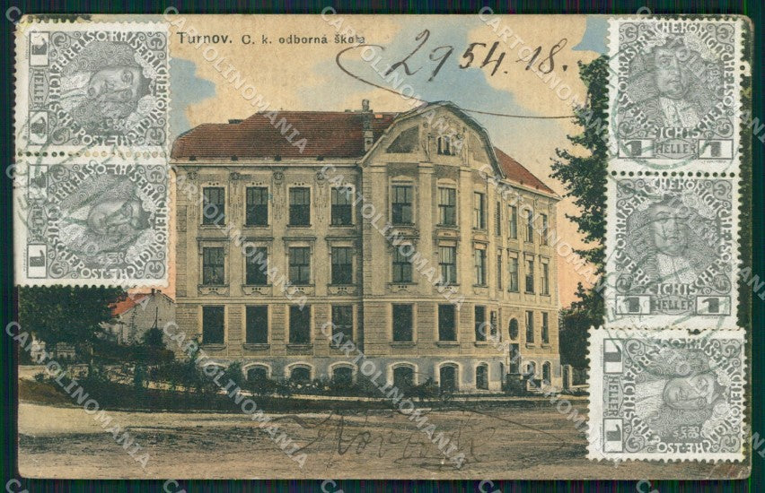 Czech Republic Turnov Turnau Skola AK ansichtskarten XC9381 – fronte