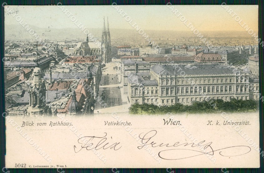 Osterreich Wien Ledermann serie 5042 AK ansichtskarten XC9391 – fronte