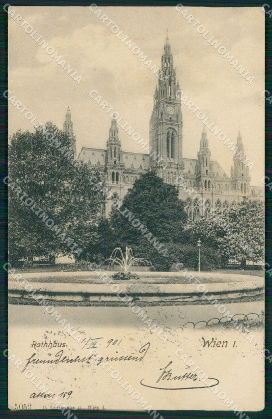Osterreich Wien Rathaus Ledermann serie 5052 AK ansichtskarten XC9394 – fronte