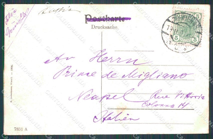 Osterreich Wien Ledermann serie 7831 A AK ansichtskarten XC9396 – retro