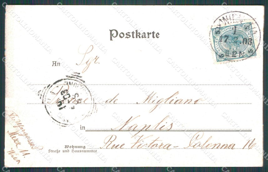 Osterreich Wien Schlossgarten Ledermann serie 57 AK ansichtskarten XC9403 – retro
