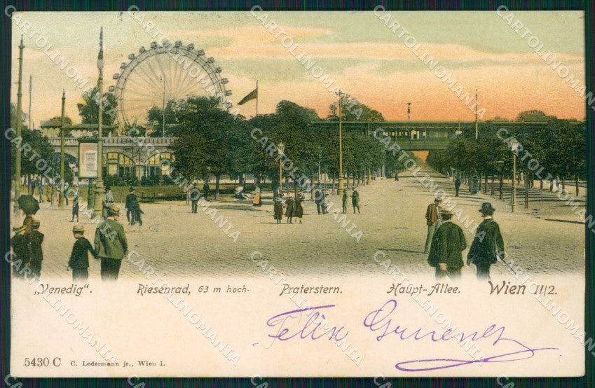 Osterreich Wien Praterstern Ledermann serie 5430 C AK ansichtskarten XC9405 – fronte