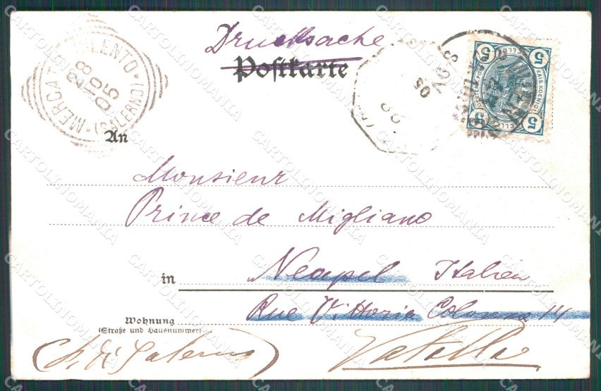 Osterreich Wien Leopoldsberg Ledermann serie 5340 C CREASED AK XC9409 – retro