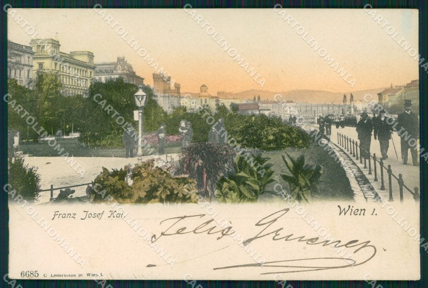 Osterreich Wien Franz Josef Kai Ledermann serie 6685 AK ansichtskarten XC9413 – fronte