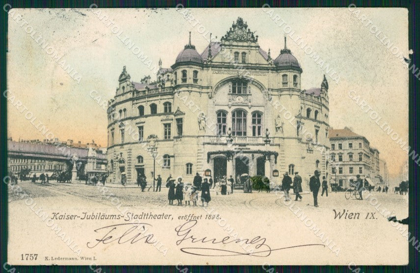 Osterreich Wien Ledermann serie 1757 TEARED AK ansichtskarten XC9415 – fronte
