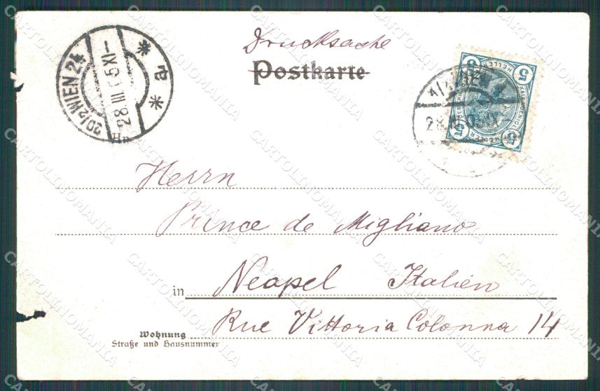 Osterreich Wien Ledermann serie 1757 TEARED AK ansichtskarten XC9415 – retro