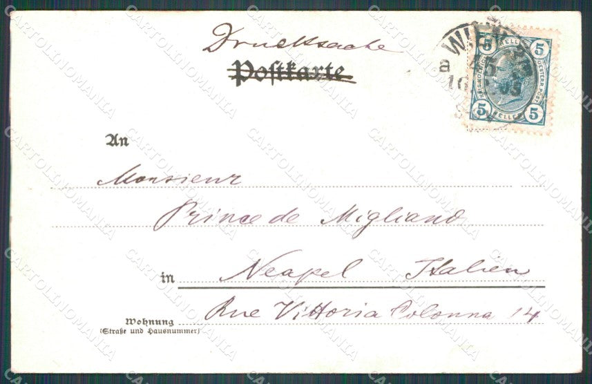 Osterreich Wien Maria Theresia Monument Ledermann serie 24 h C AK XC9430 – retro