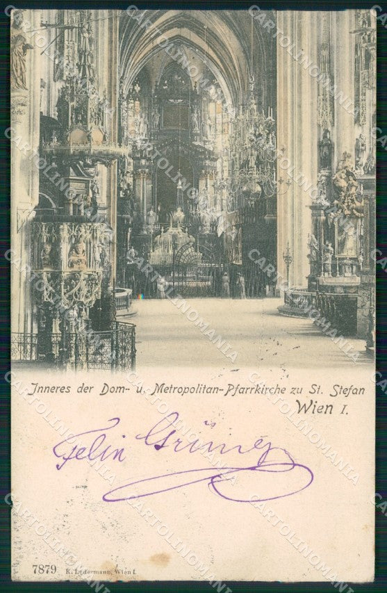 Osterreich Wien Dom Ledermann serie 7879 AK ansichtskarten XC9447 – fronte
