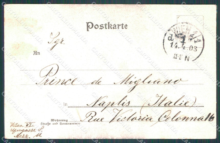Osterreich Wien Ledermann serie 5418 AK ansichtskarten XC9448 – retro
