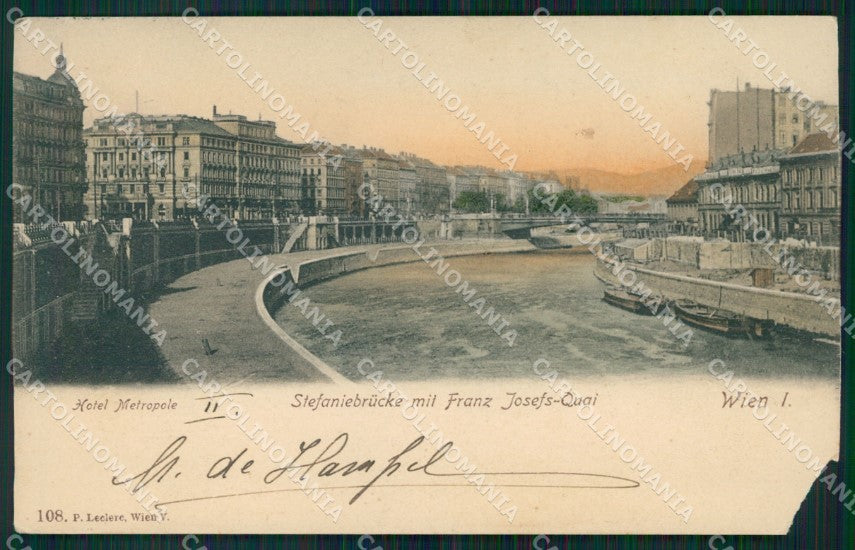 Osterreich Wien Franz Josef Kai Leclerc serie 108 AK ansichtskarten XC9461 – fronte