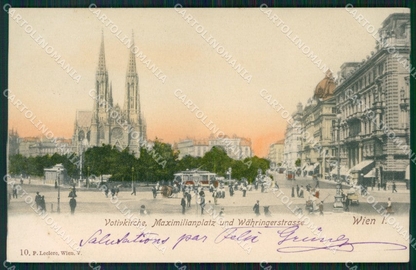 Osterreich Wien Votivkirche Leclerc serie 10 AK ansichtskarten XC9463 – fronte