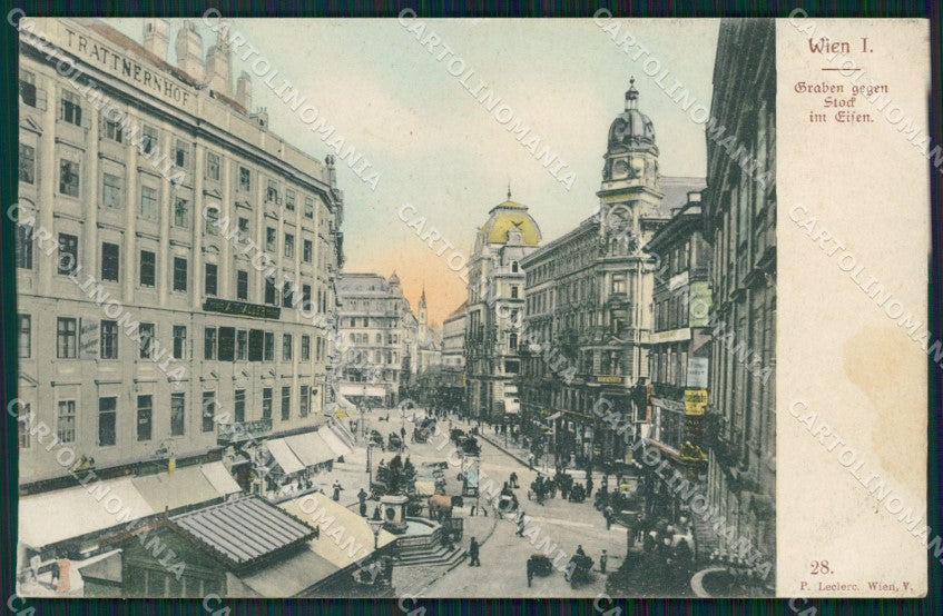 Osterreich Wien Graben Leclerc serie 28 AK ansichtskarten XC9465 – fronte