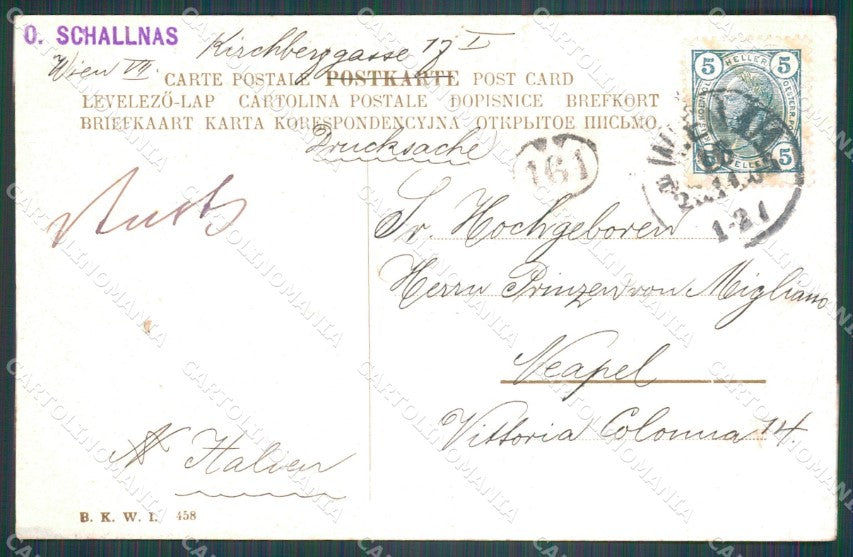 Osterreich Wien Anzengruber Denkmal CORNER CREASED AK ansichtskarten XC9479 – retro