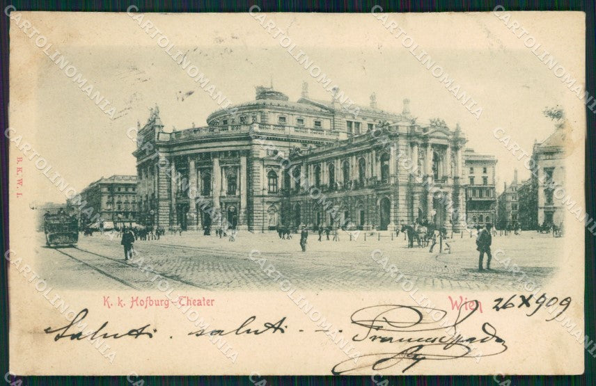 Osterreich Wien Hofburgtheater Relief AK ansichtskarten XC9498 – fronte