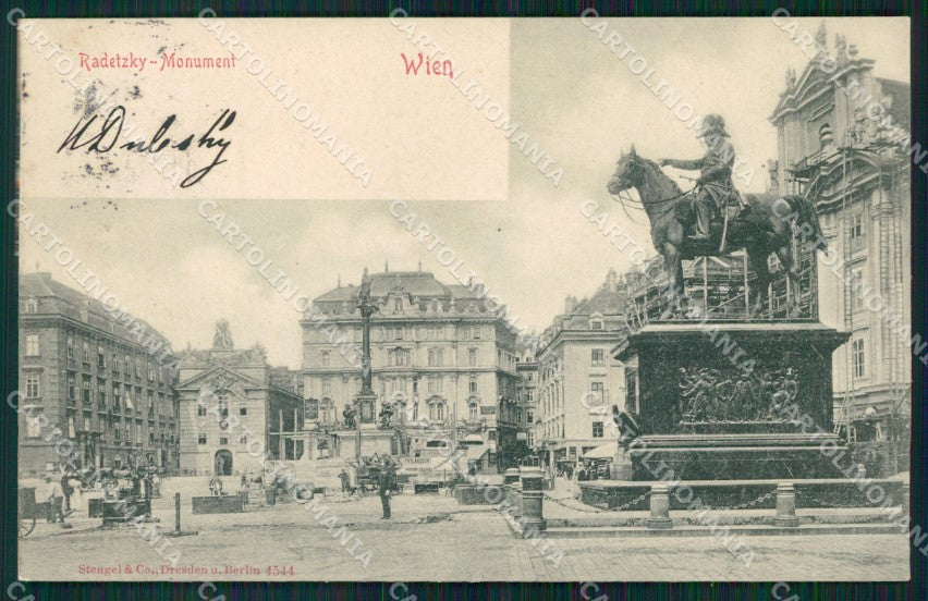 Osterreich Wien Radetzky Monument AK ansichtskarten XC9503 – fronte